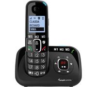 Amplicomms BigTel Twin Digital Phone with Amplified Audio & Ans. Machine - Black