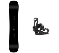 Amplid - Snowboard Bindings - Snowboard Set Memory Stick 2024 for Men in Nylon - Black Black