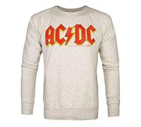Amplified AC/DC Comics Logo Men's Sweatshirt Charcoal