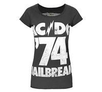 Amplified AC/DC Jailbreak '74 Women's T-Shirt, Charcoal, X-Small