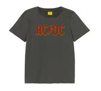 Amplified AC DC Logo T-Shirt in Charcoal | Size: 5-6 Years Amplified Charcoal 5-6 Years