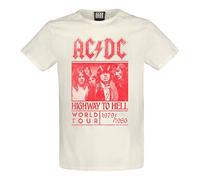 Amplified ACDC Highway to Hell Red Poster Vintage White T-Shirt -XX