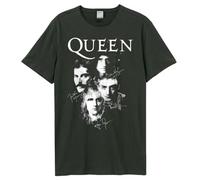 Amplified Autographs Queen T-Shirt Crew Neck Charcoal L