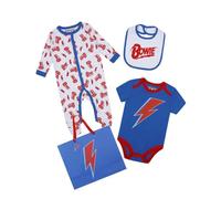 Amplified Baby David Bowie Babygrow Set (3-6 Months) (White/Blue/Red)