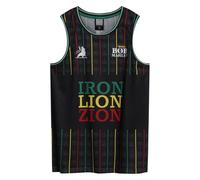 Amplified Basketball Mesh Jersey - Men Women Unisex Sleeveless Printed on Both Sides Breathable Summer Festival Band Merch Music Fan Shirt, Bob Marley, XL