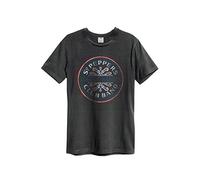 AMPLIFIED BEATLES REVOLVER MEN'S CHARCOAL T-SHIRT Charcoal Size=XL