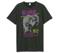 Amplified Blondie Tour 77 Unisex T-Shirt (L) Charcoal