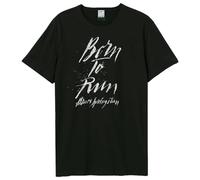 Amplified Born to Run Bruce Springsteen T-Shirt - Black, XXL, 100% Cotton