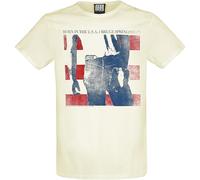 Amplified Bruce Springsteen Born in The USA Unisex T-Shirt, White, XL