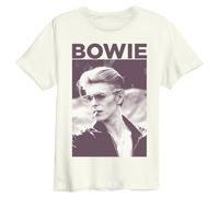 Amplified Cigarette David Bowie Vintage Graphic T-Shirt, White, Medium