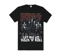 Amplified Clothing Black Kiss Short Sleeved T-Shirt Mens
