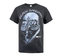 Amplified Clothing Black Sabbath - Never Say Die Tour Poster Mens Small Short Sl