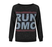 Amplified Clothing Grey Run Dmc Logo Sweatshirt Womens