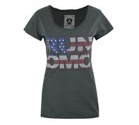 Amplified Clothing Grey Run DMC Short Sleeved T-Shirt Womens