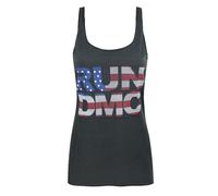 Amplified Run DMC USA Diamante Women's Vest Charcoal