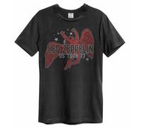 Amplified Clothing Led Zepellin Swan Song Logo Mens Small Short Sleeved T-Shirt