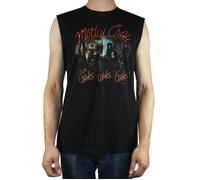Amplified Clothing Mens Black Motley Crue Sleeveless T-Shirt - Small