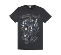 Amplified Clothing Mens Grey Motorhead Short Sleeved T-Shirt - Small
