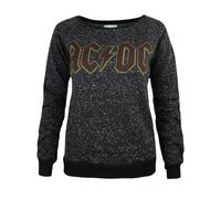 Amplified Clothing Womens Black Ac/Dc Sweatshirt - Large