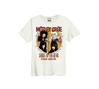 Amplified Clothing White Motley Crue Short Sleeved T-Shirt Mens