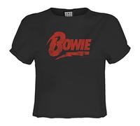Amplified David Bowie Logo T-Shirt XXL Charcoal/Red