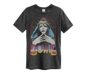 Amplified David Bowie Sphinx Graphic Tee Shirt - Egyptian Design - Charcoal, M
