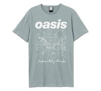 Amplified Graphic T-Shirt Definitely Maybe Oasis Adult Strange Blue Size L