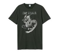 CLASH - NEW DRAGON AMPLIFIED VINTAGE CHARCOAL SMALL - T-shirt