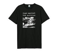Amplified Unisex Adult Monk Fire Rage Against The Machine T-Shirt (XL) (Black)