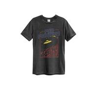 FOO FIGHTERS FLYING SAUCERS AMPLIFIED SMALL VINTAGE CHARCOAL - T-shirt