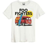 Amplified Foo Fighters Collection - Camper Van Men's T-Shirt Cream XXL 100% Cotton Regular