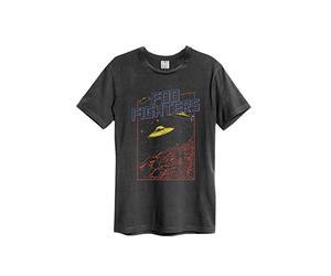 Amplified Foo Fighters Flying Saucers Mens Charcoal T-Shirt[2XL]