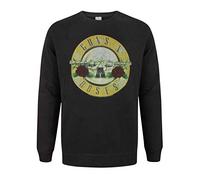 Vanilla Underground Amplified Clothing Mens Black Guns N Roses Sweatshirt (X-Large)