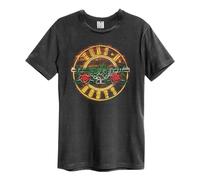 Amplified Guns N' Roses Neon Sign T-Shirt - Charcoal (M)