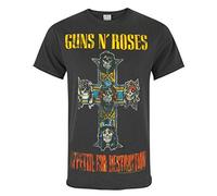 Amplified Guns N Roses Neon Skull Cross Men's T-Shirt
