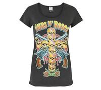 Amplified Guns N Roses Neon Skull Cross Women's T-Shirt