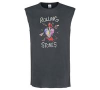 Amplified Hackney Diamonds The Rolling Stones Sleeveless Tank Top XL Charcoal