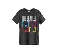 Amplified Hard Days Night Maglietta The Beatles Adulto Unisex L Carbone