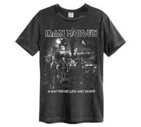 Amplified Iron Maiden Life Or Death Charcoal T-Shirt (XX)