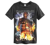 Amplified Iron Maiden The Wickerman Unisex Charcoal T-Shirt