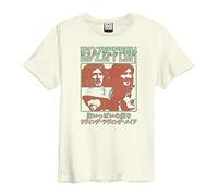 Amplified Japanese Poster Led Zeppelin Crew Neck T-Shirt Vintage White M