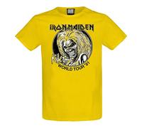 Amplified Killer World Tour '81 Iron Maiden T-Shirt XL Yellow Raven