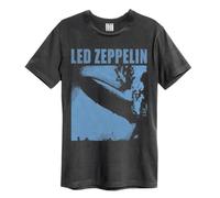 Amplified Led Zeppelin Blimp Square Album Artwork T-Shirt Charcoal L