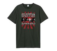 Amplified Led Zeppelin Burst T-Shirt Crew Neck Japanese Logo Charcoal 3XL