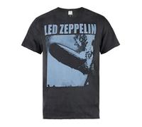 Amplified Led Zeppelin Tour 77 Mens T-shirtS Charcoal NS5467