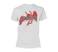 Amplified Led Zeppelin US Tour 77 Icarus T-Shirt in Vintage White (XL)
