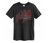 Amplified T-shirt Led Zeppelin US Tour 77 Icarus Vintage White XXL
