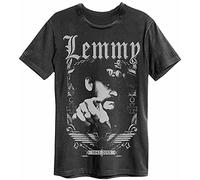 Amplified Lemmy 1945 Mens T-Shirt Unisex Black Tee M