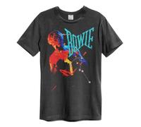 Amplified Let's Dance David Bowie T-Shirt Charcoal L - 100% Cotton, Crew Neck