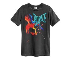 Amplified Let's Dance David Bowie T-Shirt Charcoal L - 100% Cotton, Crew Neck